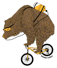 Load image into Gallery viewer, Biker Bear Sticker